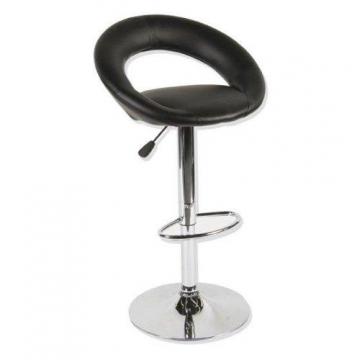 tabouret de bar noir simili cuir