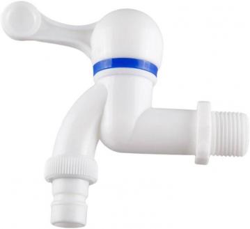 2 x Robinet quart de tour en plastique  3/4 + Ruban de PTFE