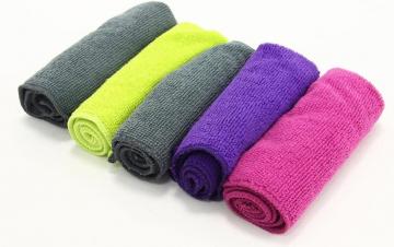 5 CHIFFONS MICROFIBRE MULTI USAGE 30 X 30 CM BLEU VERT VIOLET MENAGE