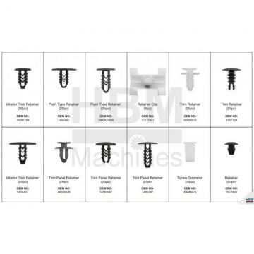 Assortiment de clip de garniture pour Fiat 308 pcs