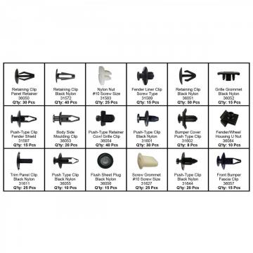 Assortiment de clip de garniture pour Nissan 408 pcs