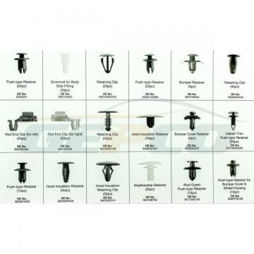 Assortiment de clip de garniture pour Nissan 475 pcs