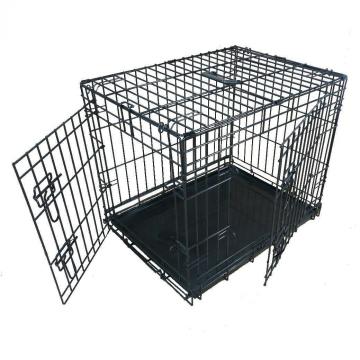 Cage pliante en métal pour le transport et le couchage des chiens