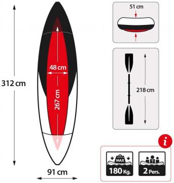 Canoé kayac intex eplorer K2