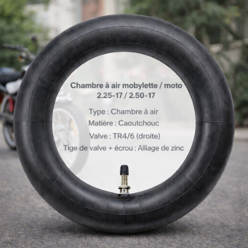 Chambre a air moto 2.25/2.50-17