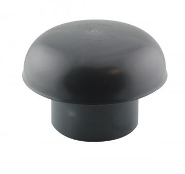 Chapeau de ventilation Ø 80 mm Ardoise avec Moustiquaire