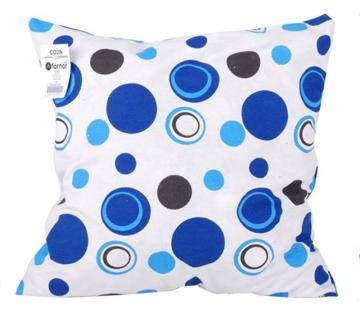 Coussin bulles bleues