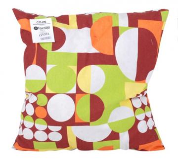 Coussin demi-lune orange Vert