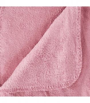 Couverture / Plaid polaire microfibre / jeté de lit  Rose  180 x 230 cm