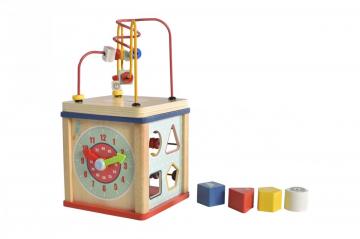 Cube d'activité avec jeux d'éveil