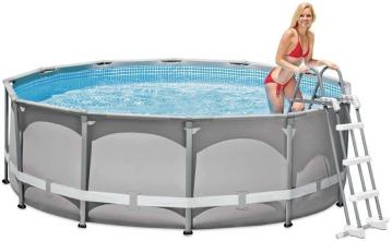 Echelle Intex double sécurité pour piscine 91cm à 1m07 avec marches amovibles