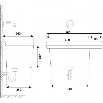 Evier-mural-en-PP-Gris-50cm