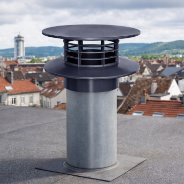 Extracteur statique D100 Anthracite