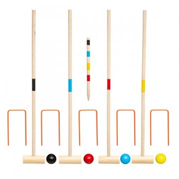 Jeu de Croquet en Bois Massif