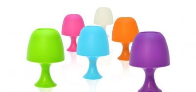 lampe champignon couleurs
