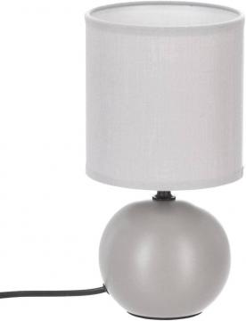 Lampe en céramique Pied Boule gris clair mat