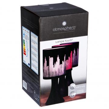 Lampe New York  Argent Noire