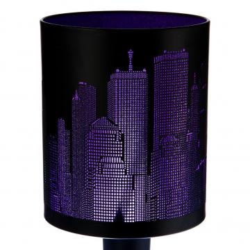 Lampe new york violet noire