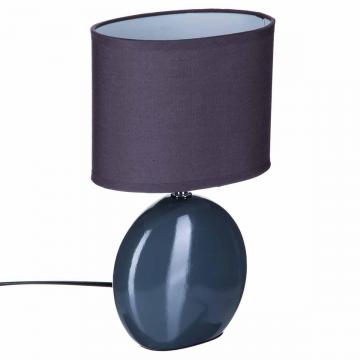 Lampe Ovale ceramique Grise