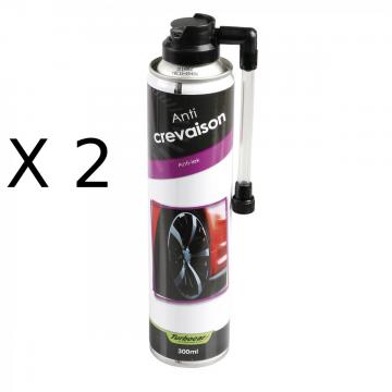 Lot de 2 Bombe anti-crevaison 300 ml