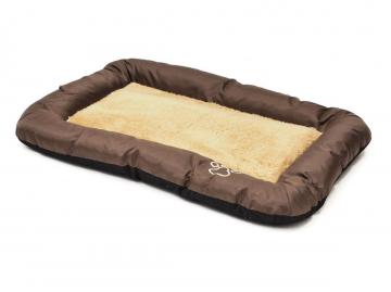 Matelas fourrure marron