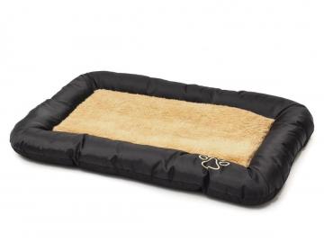 Matelas fourrure noir 70 cm