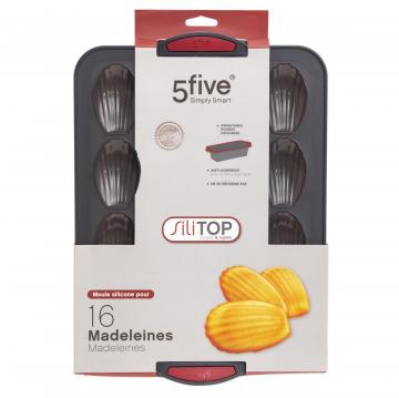 Moule en silicone pour 16 madeleines