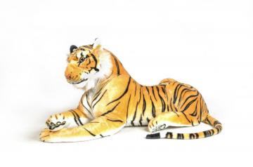 Peluche tigre couché 135 cm