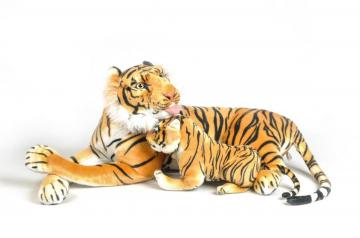 Peluche tigre et son bébé tigre