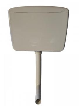 Reservoir WC Double touche semis-bas Complet Chasse Robinet Flotteur Tube