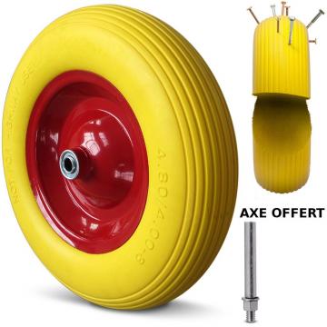 Roue-de-Brouette-Increvable-4.80/4.00-8-260Kg-Axe-Ø-16mm