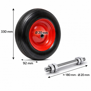 Roue-increvable-brouette-3.50-6-PU-D20mm