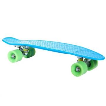 Skate board bleu vert