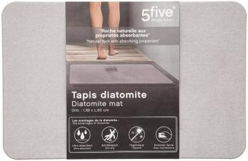 Tapis de Salle de Bain en Diatomite 39 x 60 cm