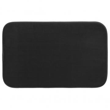 Tapis SDB memoire de forme Noir