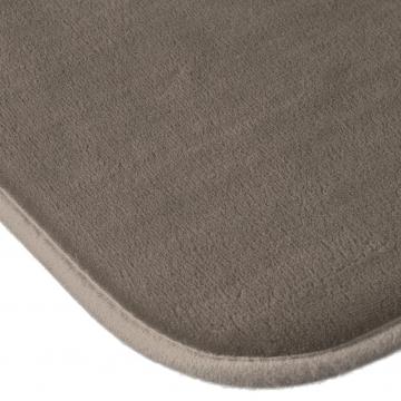 Tapis SDB memoire de forme Taupe