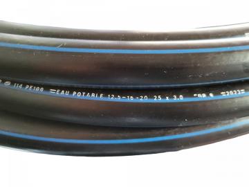 Tuyau Polyéthylène haute densité PEHD   Ø 25 - 50M - 20 Bars