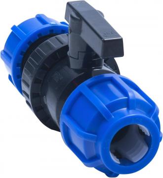 Vanne à compression pour tube PE Ø 40 mm 16 Bars