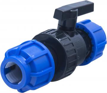 Vanne à compression pour tube PE Ø 40 mm 16 Bars